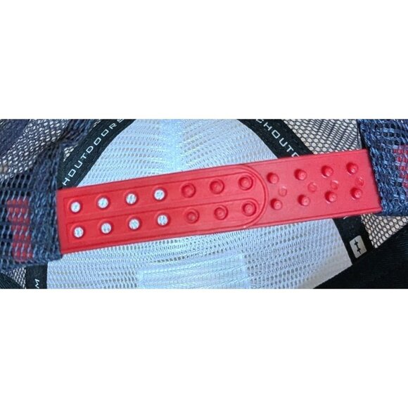 Hatch Outdoors Trucker Hat Adjustable Cap Mesh Baseball Red White Blue Dad Gift - Picture 3 of 15